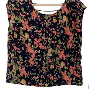 Forever 21 Caged Back Summer Blouse L
